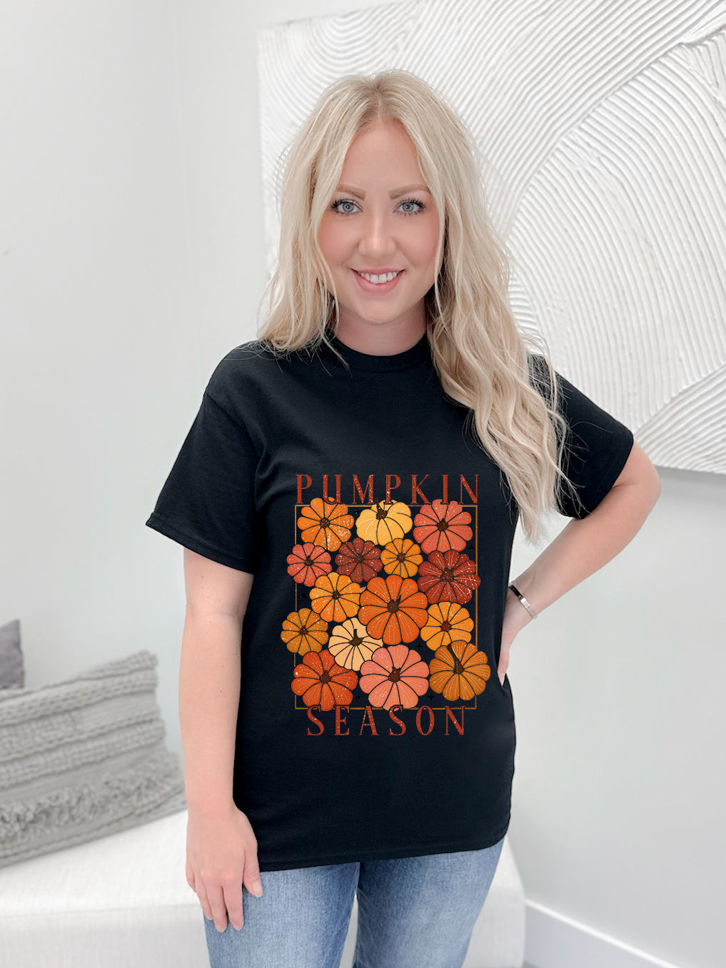 Coloured Pumpkin Season Graphix Tee