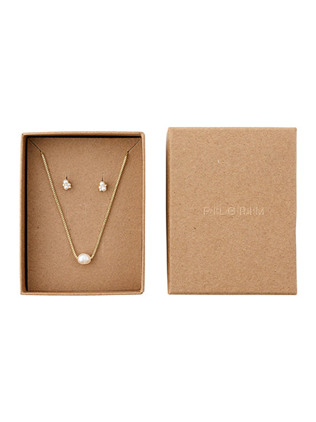 Alayah Necklace & Stud Earrings Gift Set By Pilgrim