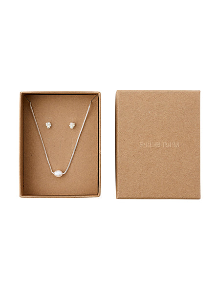 Alayah Necklace & Stud Earrings Gift Set By Pilgrim