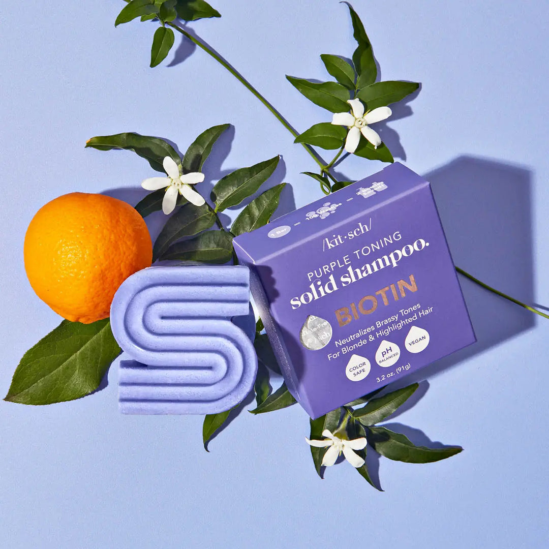Purple Toning Solid Shampoo Bar by Kitsch