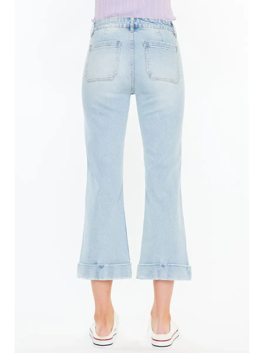 Sherry High Rise Crop Flare by Kancan