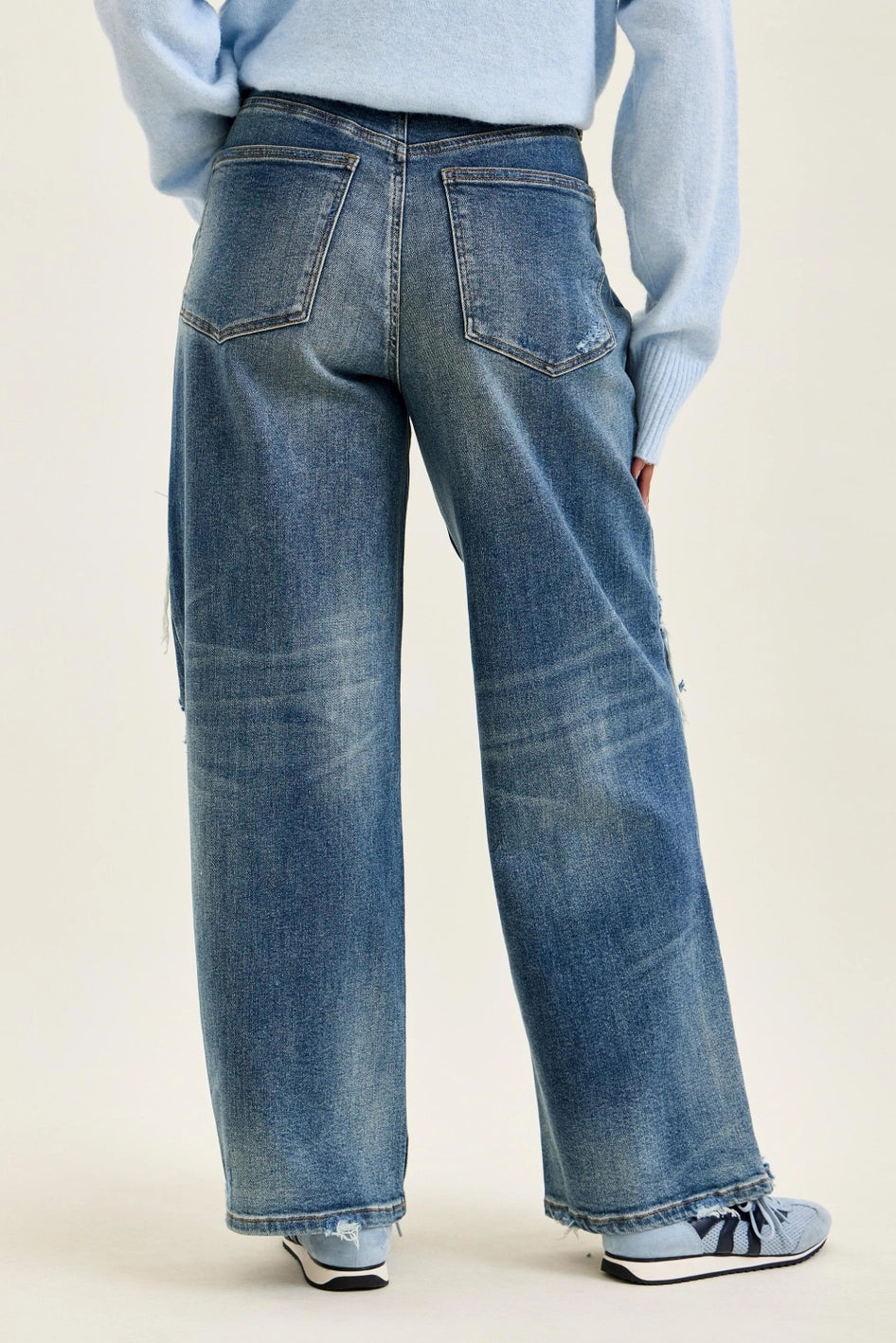 Wilhelmina Baggy High Rise Rigid Front Jeans by Judy Blue