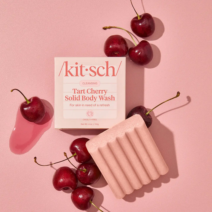 Cleansing Tart Cherry Solid Body Wash by Kitsch