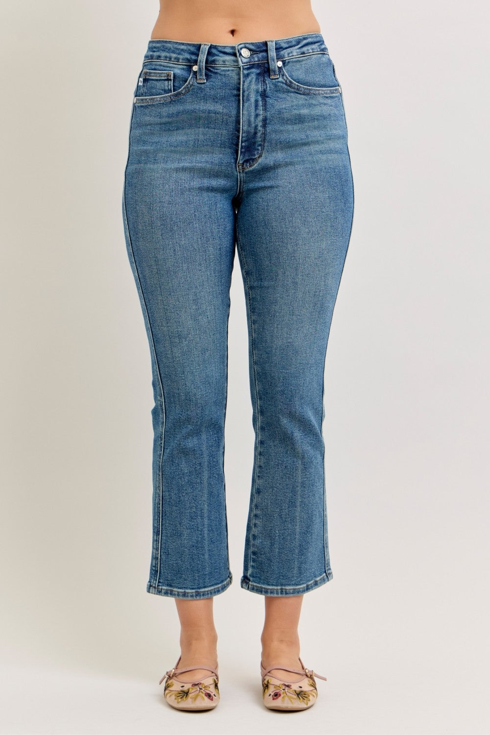 Orion Tummy Control Kick Flare Jeans by Judy Blue