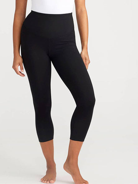 Ankle Tummy Control Leggings in Black