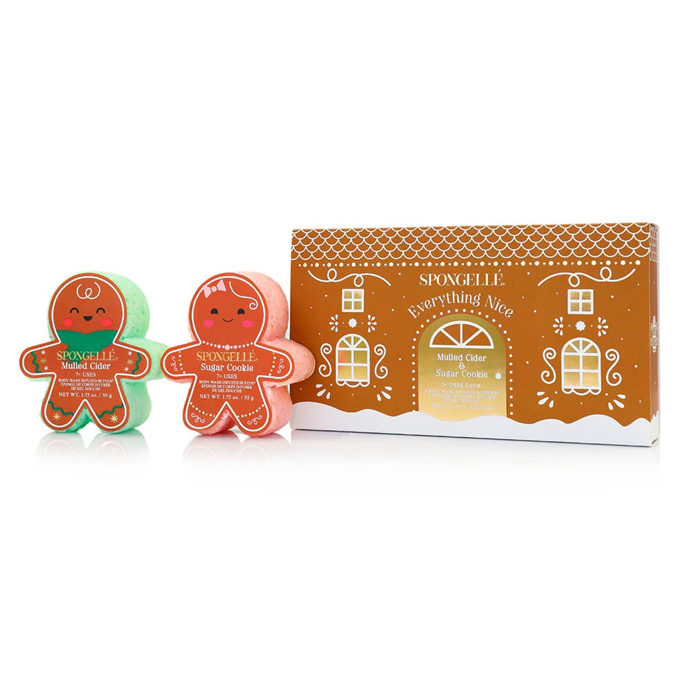 Everything Nice Gingerbread Holiday Gift Set by Spongelle