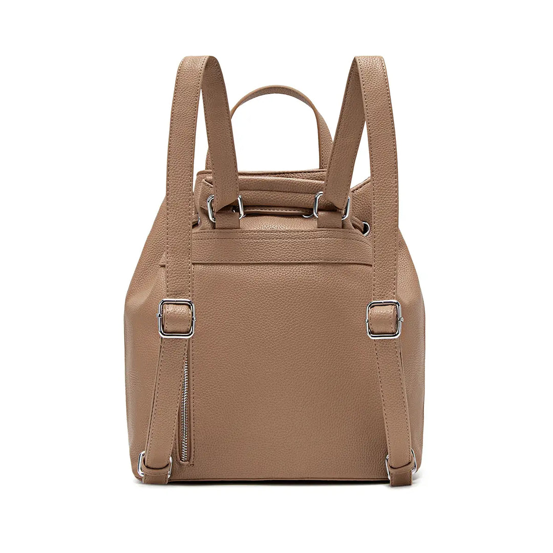 Leah Backpack in Latte Pebbled by Pixie Mood
