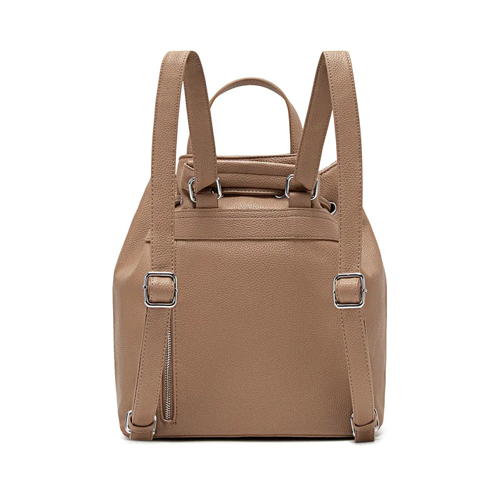 Leah Backpack in Latte Pebbled by Pixie Mood