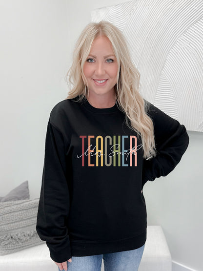 Custom Name Teacher Graphix