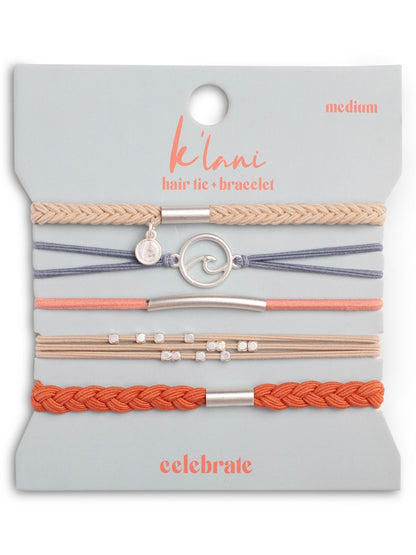 Celebrate Hair Tie Bracelet Set by K'lani