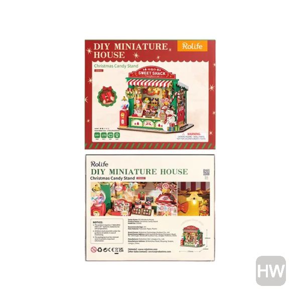 DIY Miniature Christmas Candy Stand