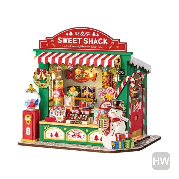 DIY Miniature Christmas Candy Stand