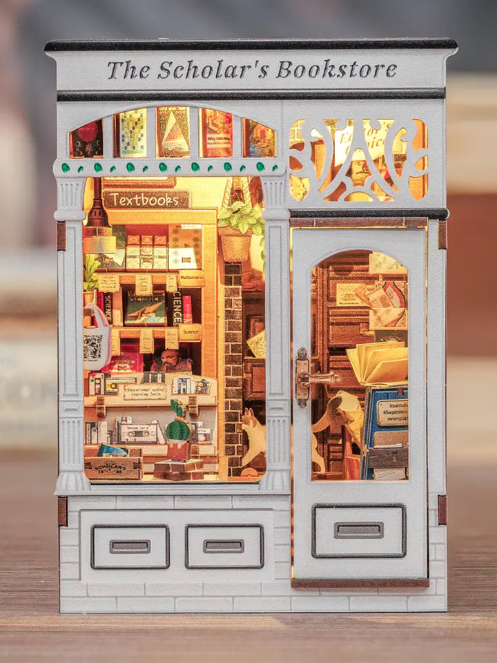 DIY Book Nook Kit in The Scholar's Bookstore