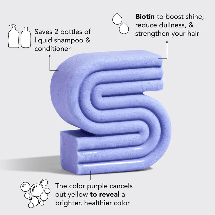 Purple Toning Solid Shampoo Bar by Kitsch