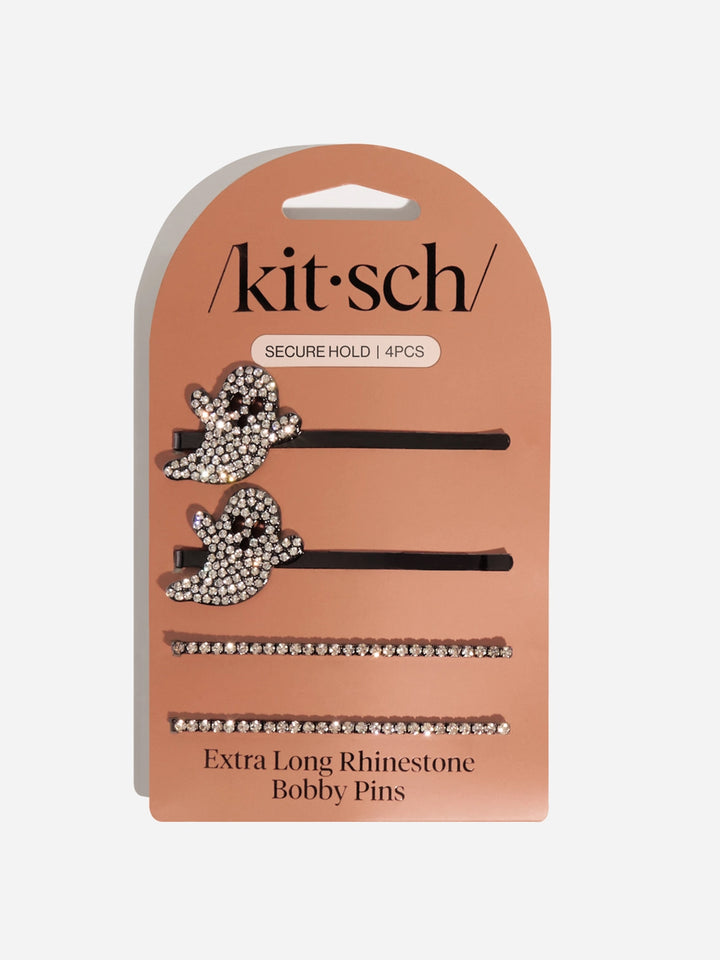 Ghost Extra Long Metal Rhinestone Bobby Pins
