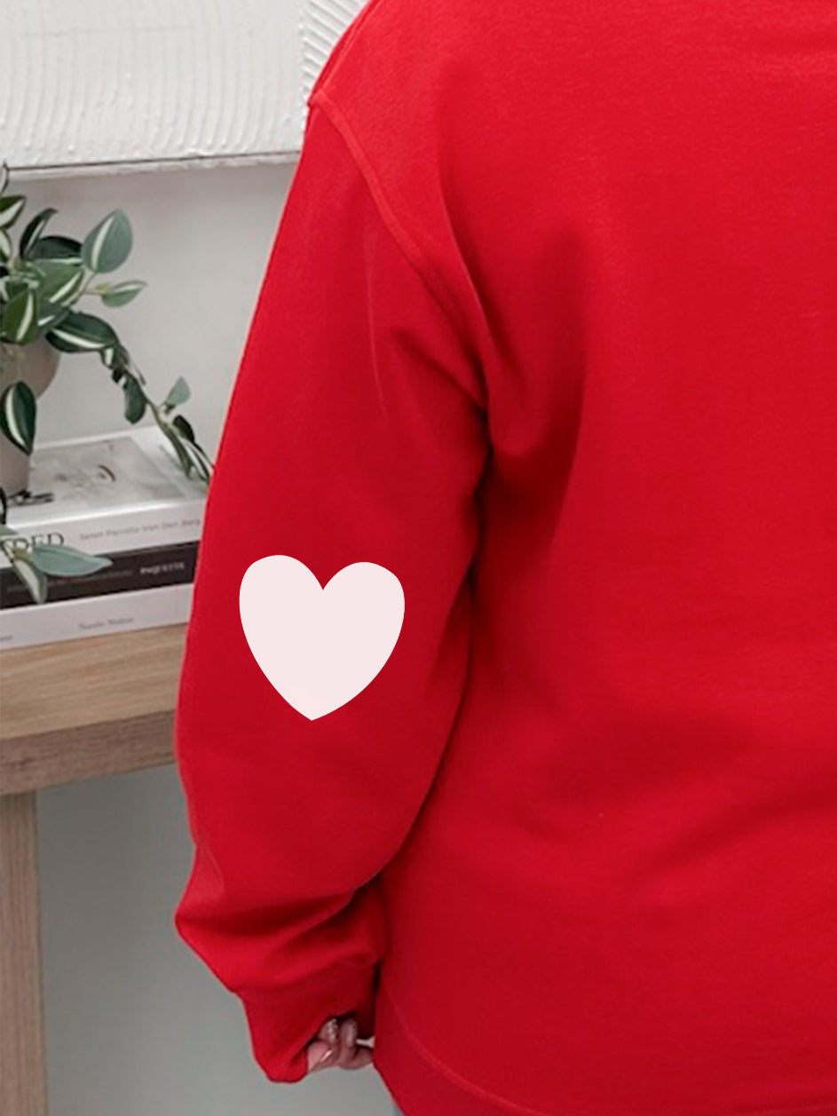 Love Elbow Patch Graphix Pullover / Hoodie