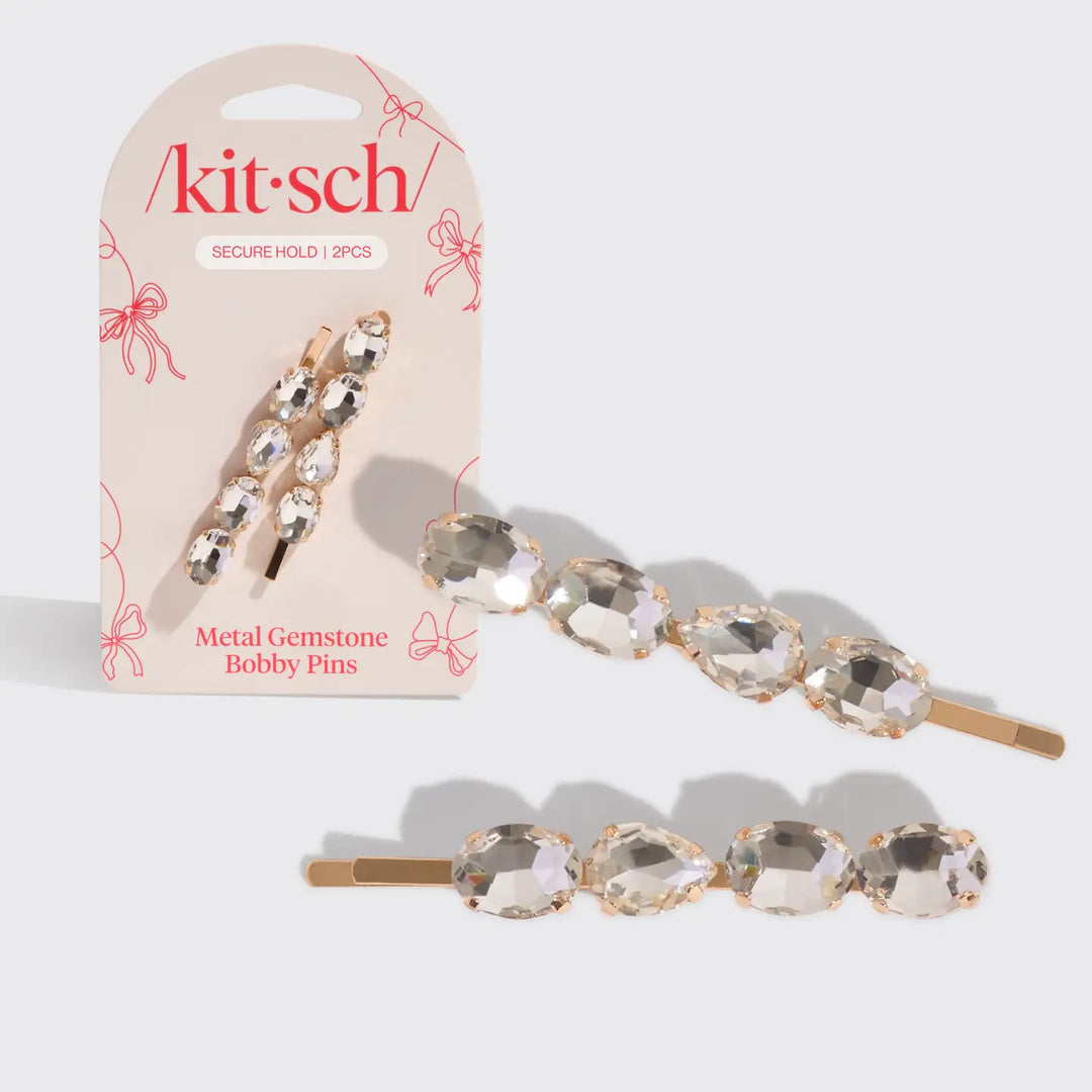 Holiday Gemstone Bobby Pins 2 PC Set by Kitsch