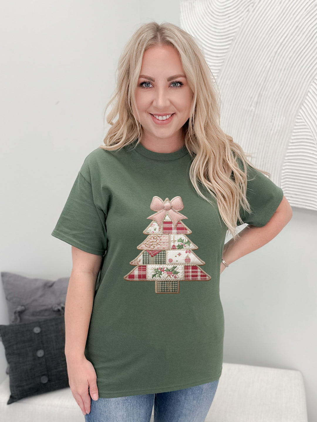 Christmas Tree Patchwork Graphix Tee