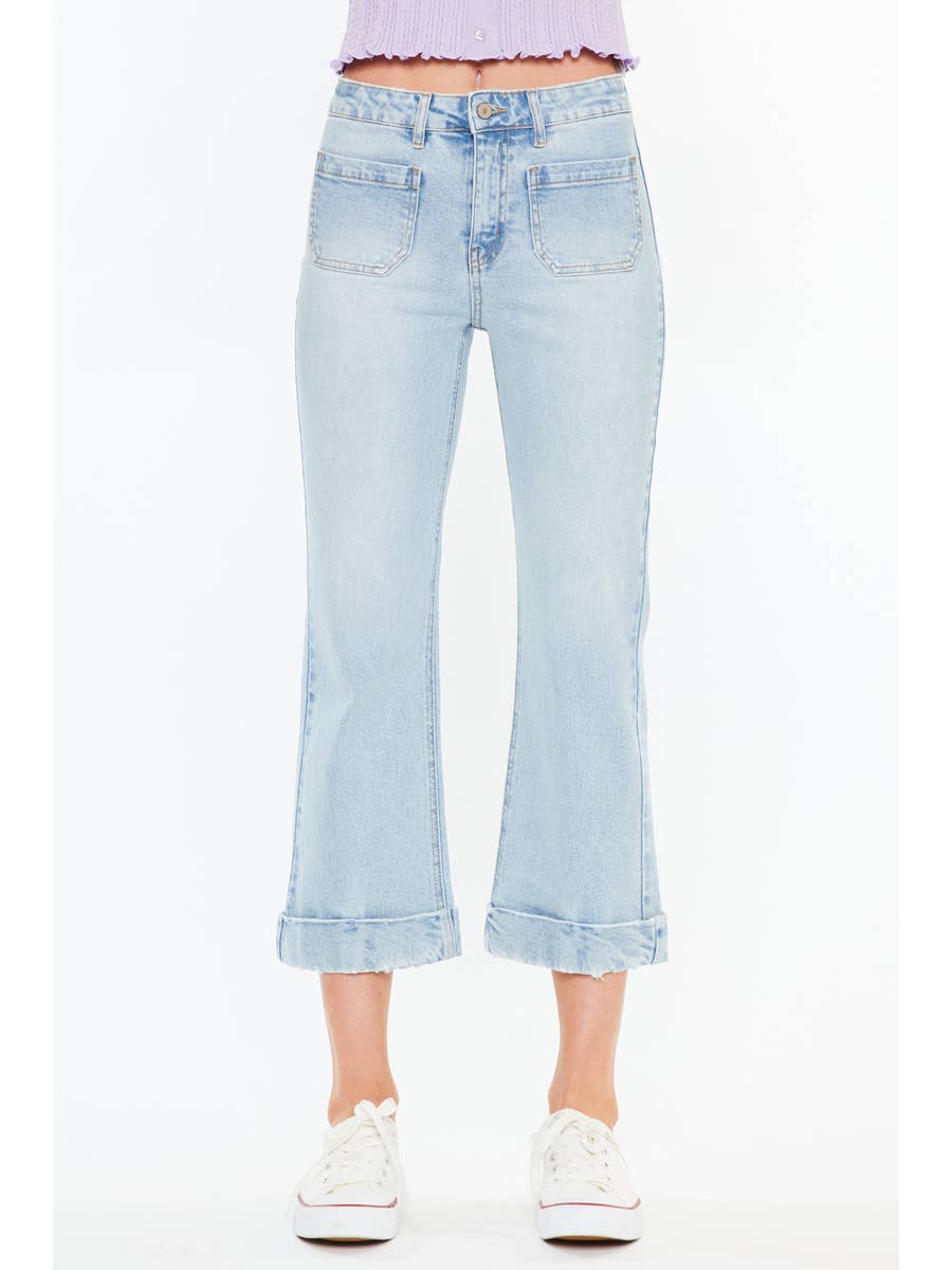 Sherry High Rise Crop Flare by Kancan