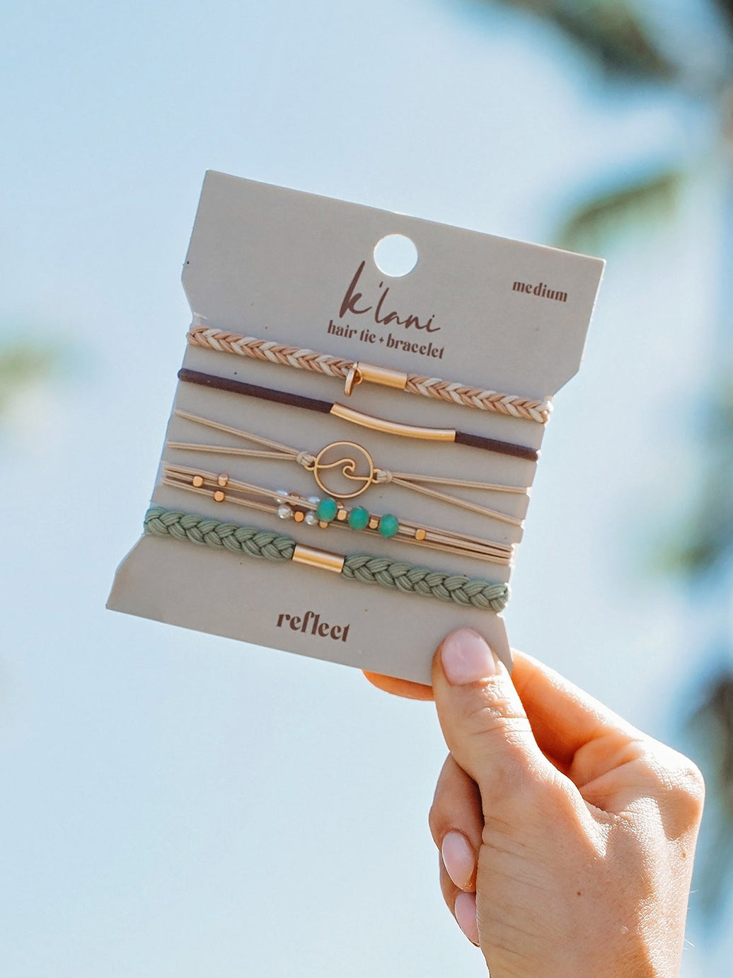 Reflect Hair Tie Bracelet Set by K'lani