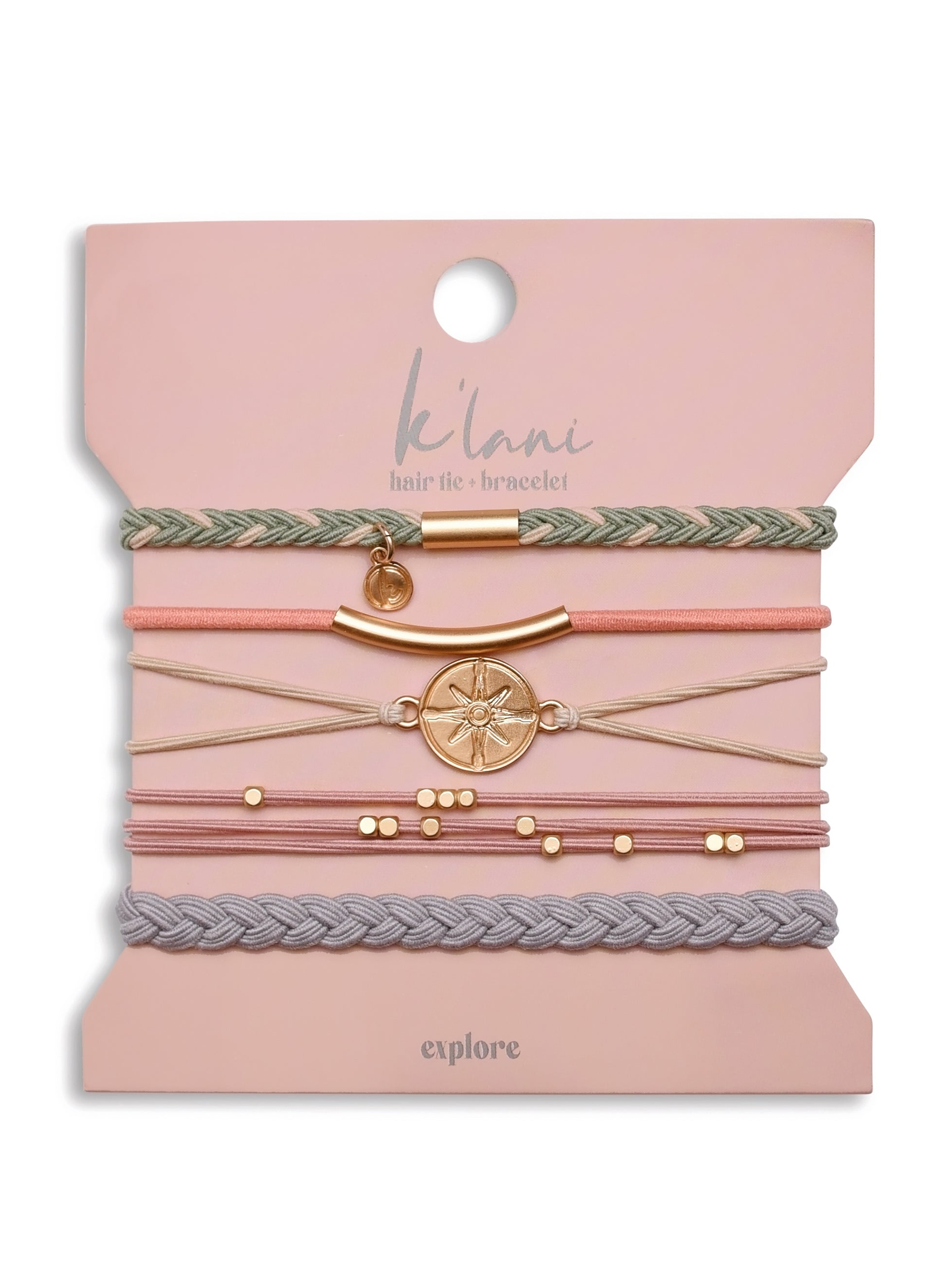 Explore Hair Tie Bracelet Set by K'lani