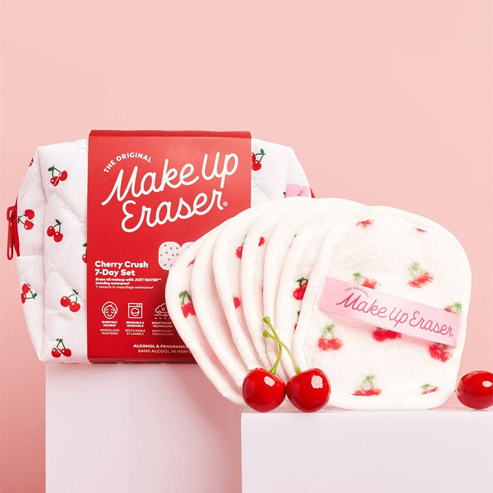 Cherry Crush 7-Day Set & Makeup Bag by Makeup Eraser