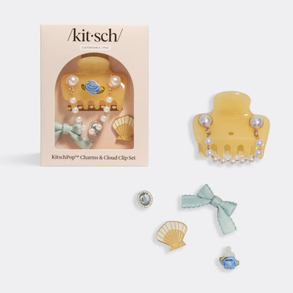 Kitschpop™ Cloud Clip Set Coastal Cottage in Butter Yellow by Kitsch