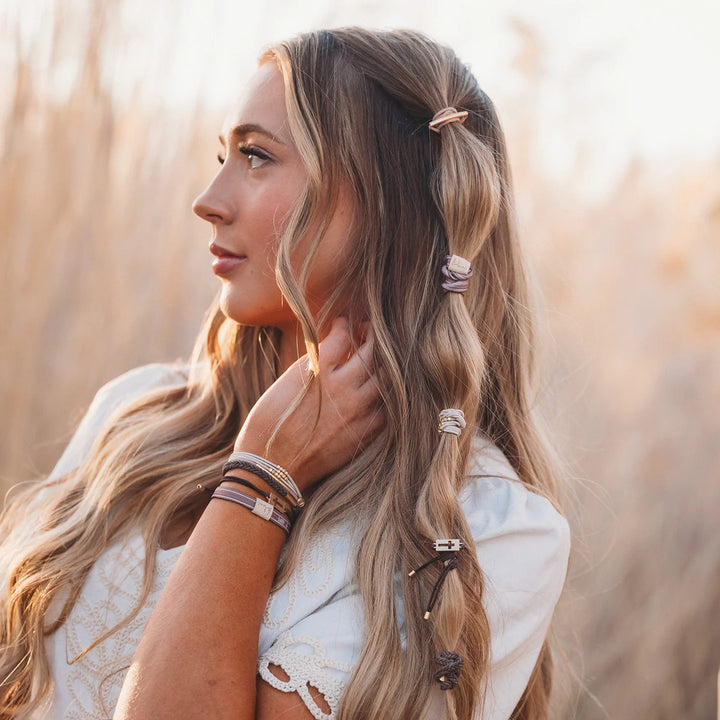 Faith Hair Tie Bracelet Set by K'lani