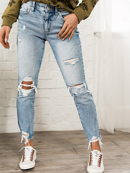 621 Denim in Light Wash by Ampersand Ave