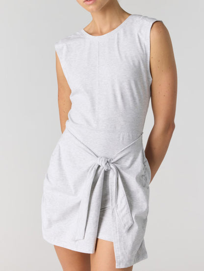 Hot Shot Sarong Romper in Heather Grey by Free People