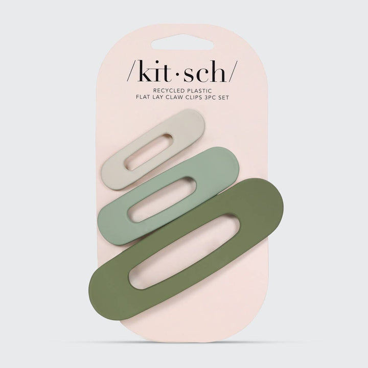 Kitsch Flat Lay Claw Clip in Eucalyptus by Kitsch