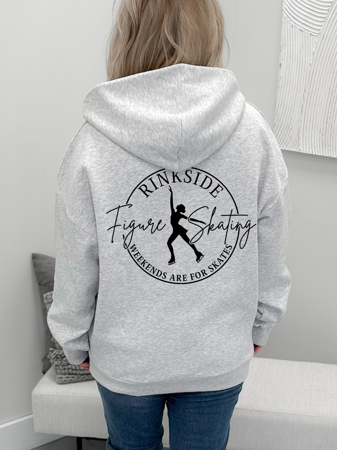 Figure Skating Half Zip Graphix Hoodie