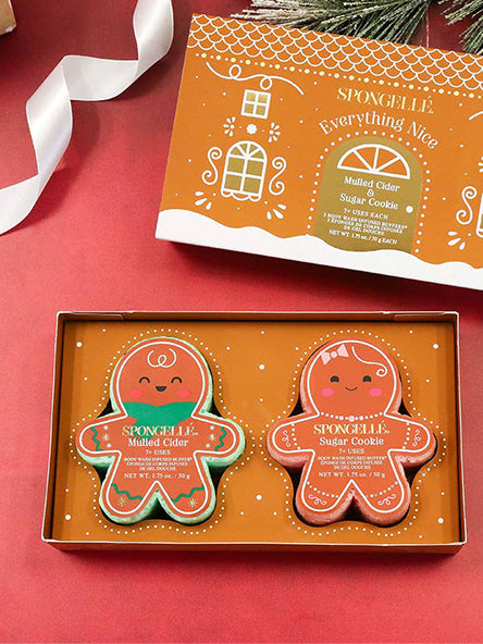 Everything Nice Gingerbread Holiday Gift Set by Spongelle