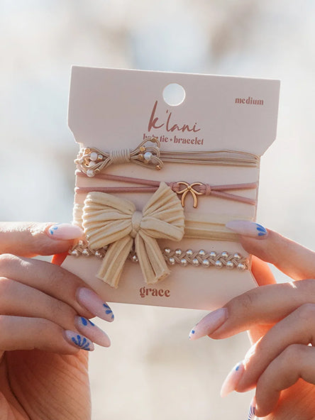 Grace Hair Tie Bracelet Set by K'lani