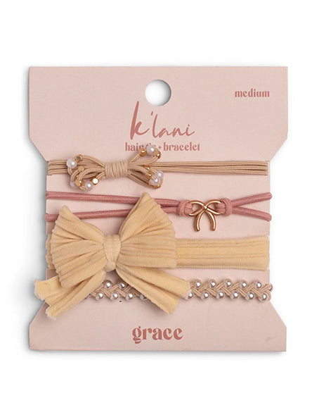 Grace Hair Tie Bracelet Set by K'lani