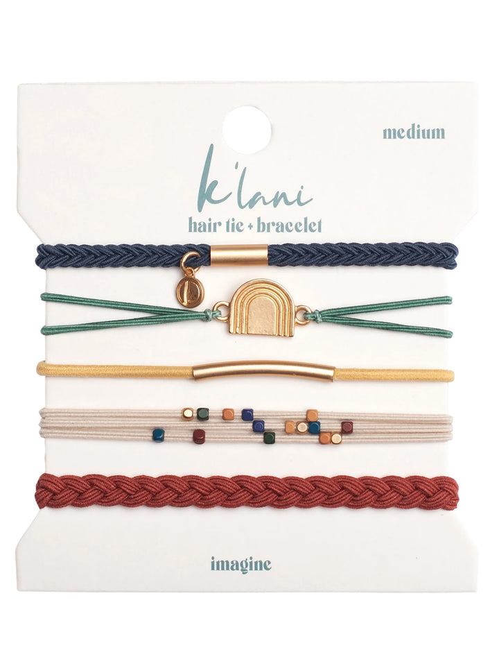 Imagine Hair Tie Bracelet Set by K'lani