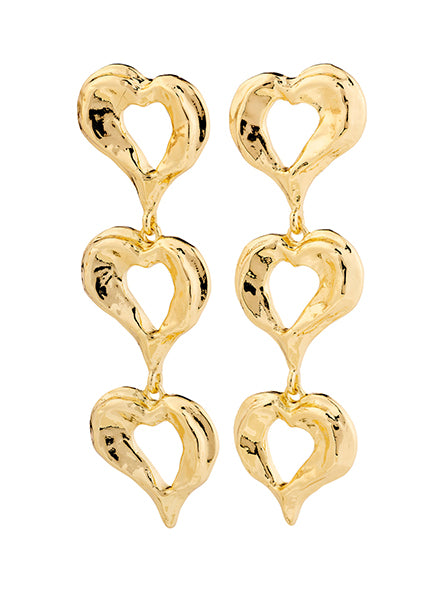 Tide Heart Earrings by Pilgrim