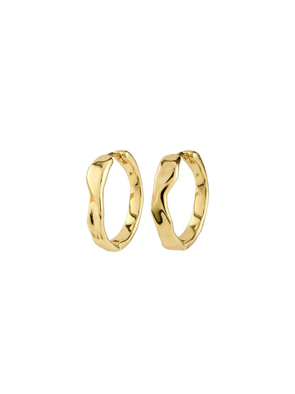 Wave Water Resistant Hoop Earrings