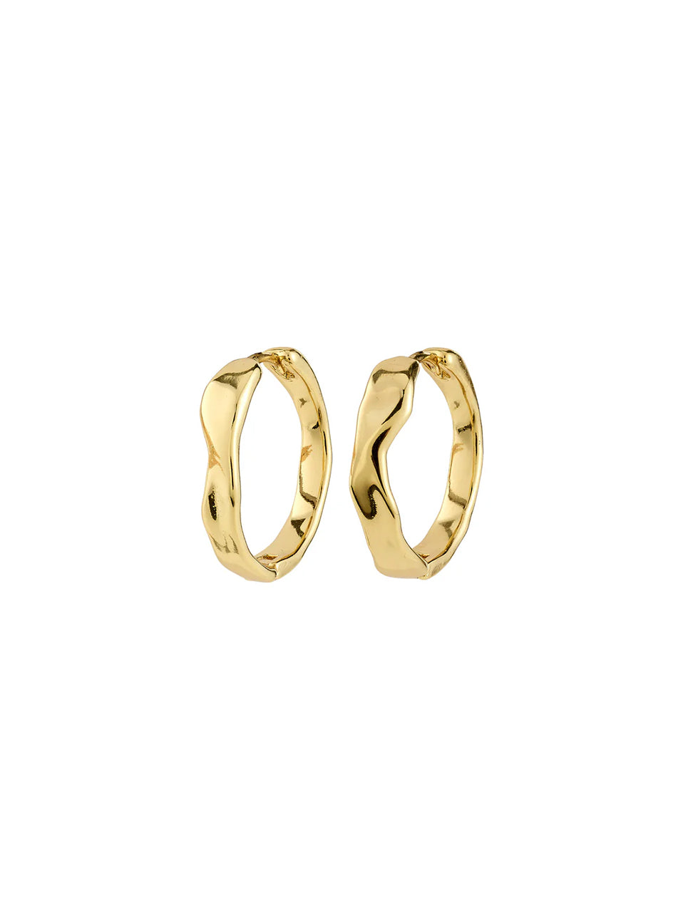 Wave Water Resistant Hoop Earrings
