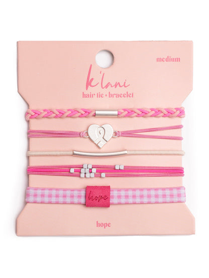Hope Hair Tie Bracelet Set by K'lani