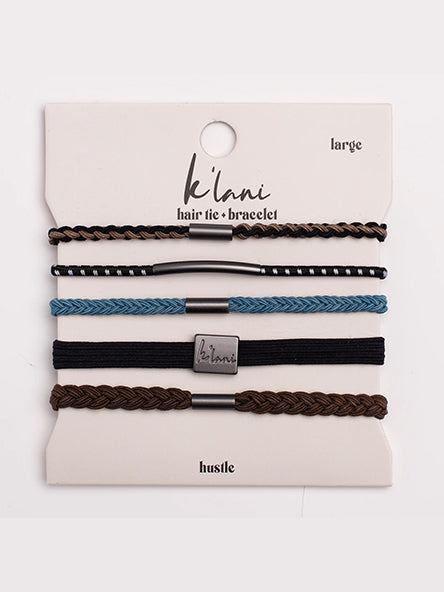 Hustle Hair Tie Bracelet Set by K'lani