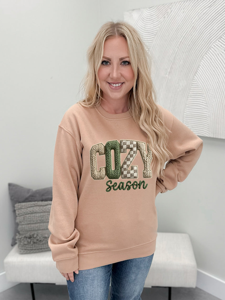 Knitted Cozy Season Graphix Pullover / Hoodie