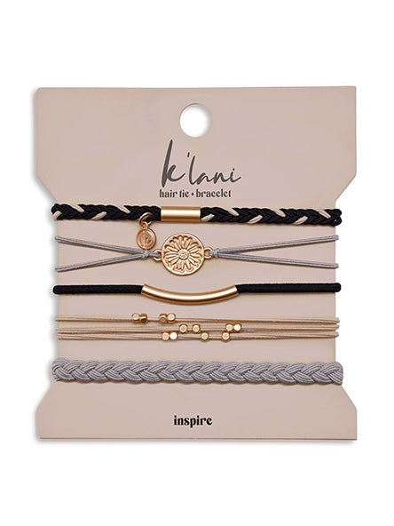 Inspire Hair Tie Bracelet Set by K'lani