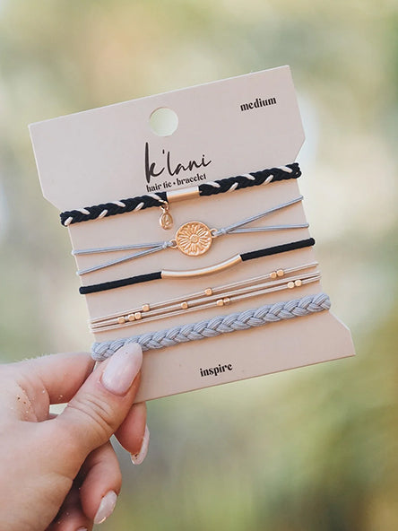 Inspire Hair Tie Bracelet Set by K'lani