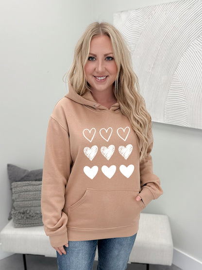 White Heart Stamps Graphix Pullover / Hoodie