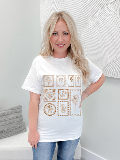 Flower Stamp Graphix Tee