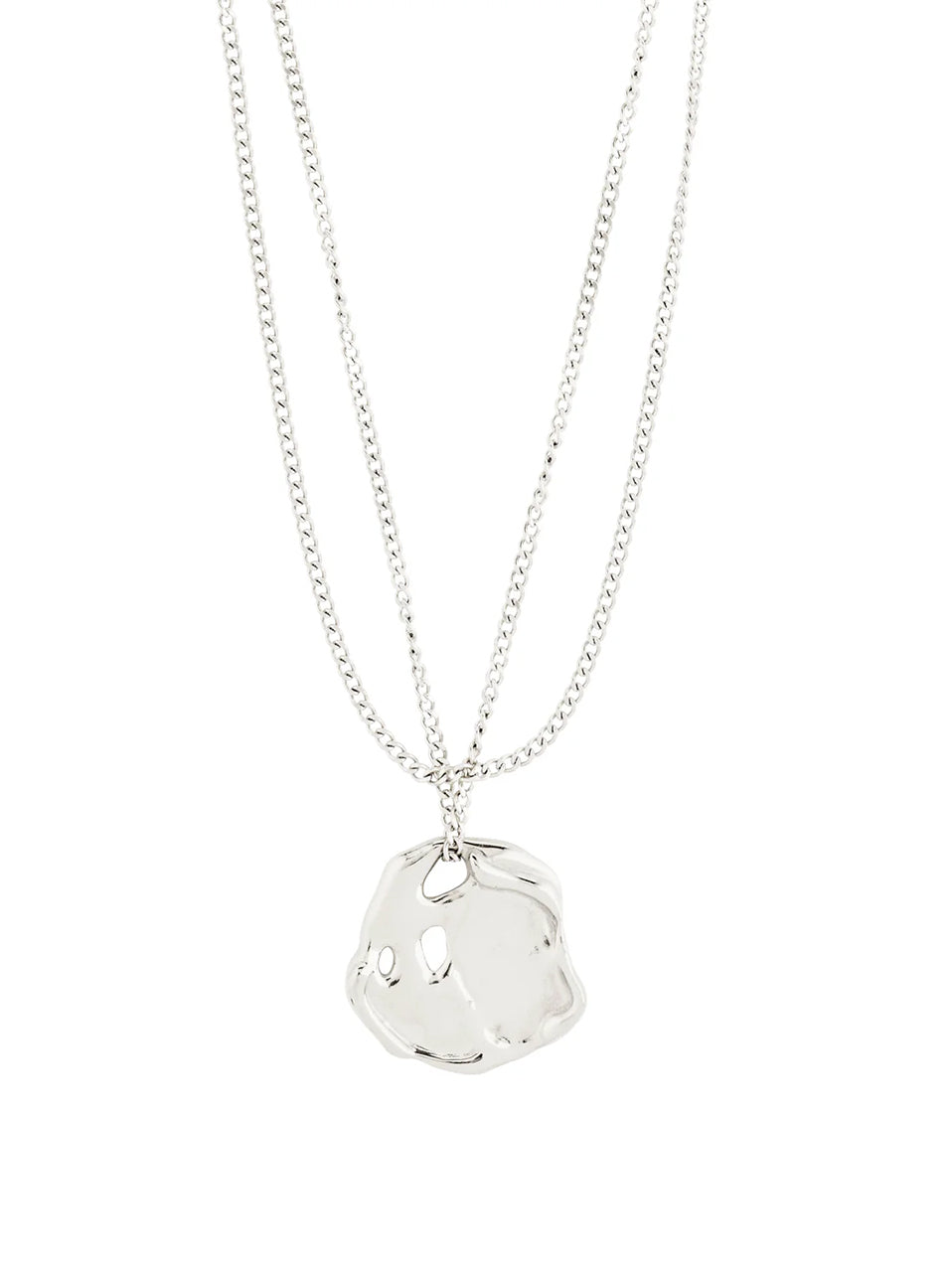 Oversized Pendent Chain Set in Silver