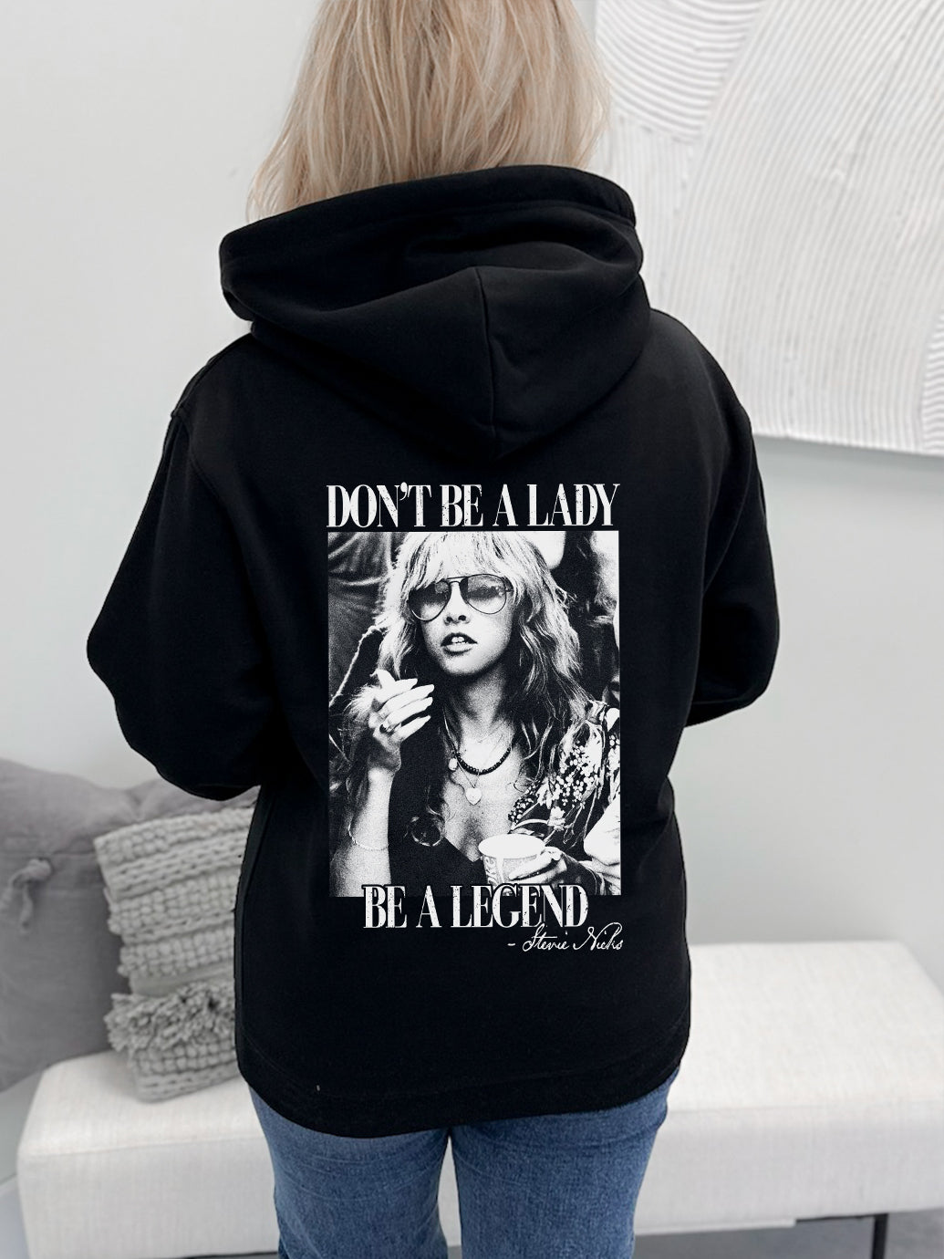 Be A Legend Hoodie in Black - Large