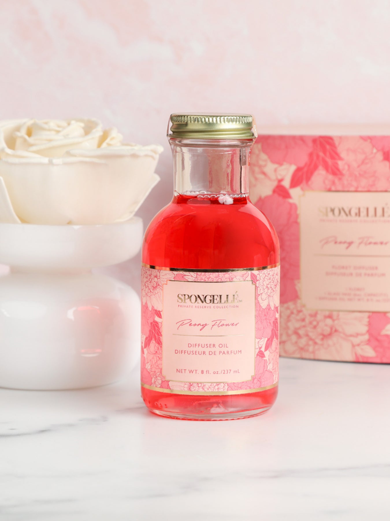 Peony Flower Private Reserve Diffuser Set