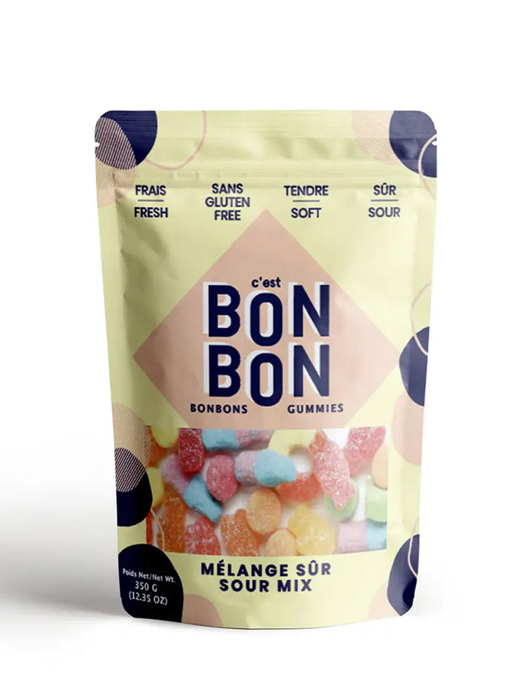 Sour Mix Gummy Candies- Large Bag by Bon Bon